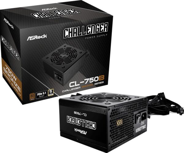 Alimentatore Asrock Challenger CL-750B 80Plus Bronze ATX 750w Nero