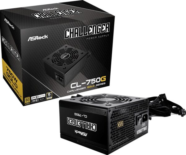 Alimentatore Asrock Challenger CL-750G 80Plus Gold ATX 750w Nero