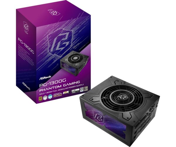 Alimentatore Asrock Phantom Gaming PG-1300G 1300 W 20+4 pin ATX Nero