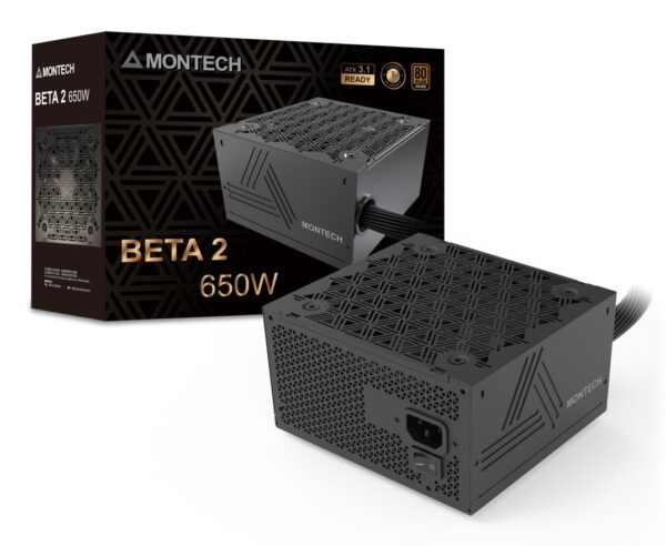 Alimentatore Montech BETA 2 80PLUS Bronze ATX 3.1 650W Nero