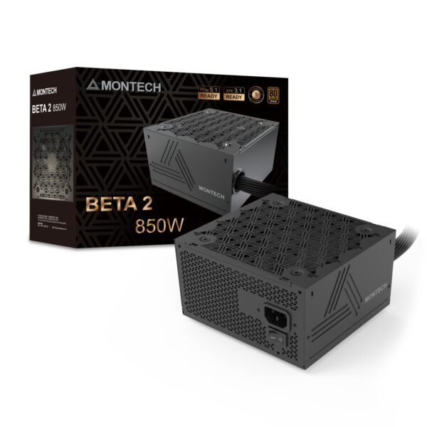 Alimentatore Montech BETA 2 80PLUS Bronze ATX 3.1 PCIe 5.1 850W Nero