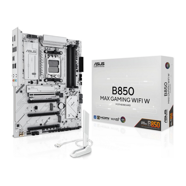 Scheda Madre ASUS B850 MAX GAMING WIFI ATX DDR5 Socket AM5 Bianca