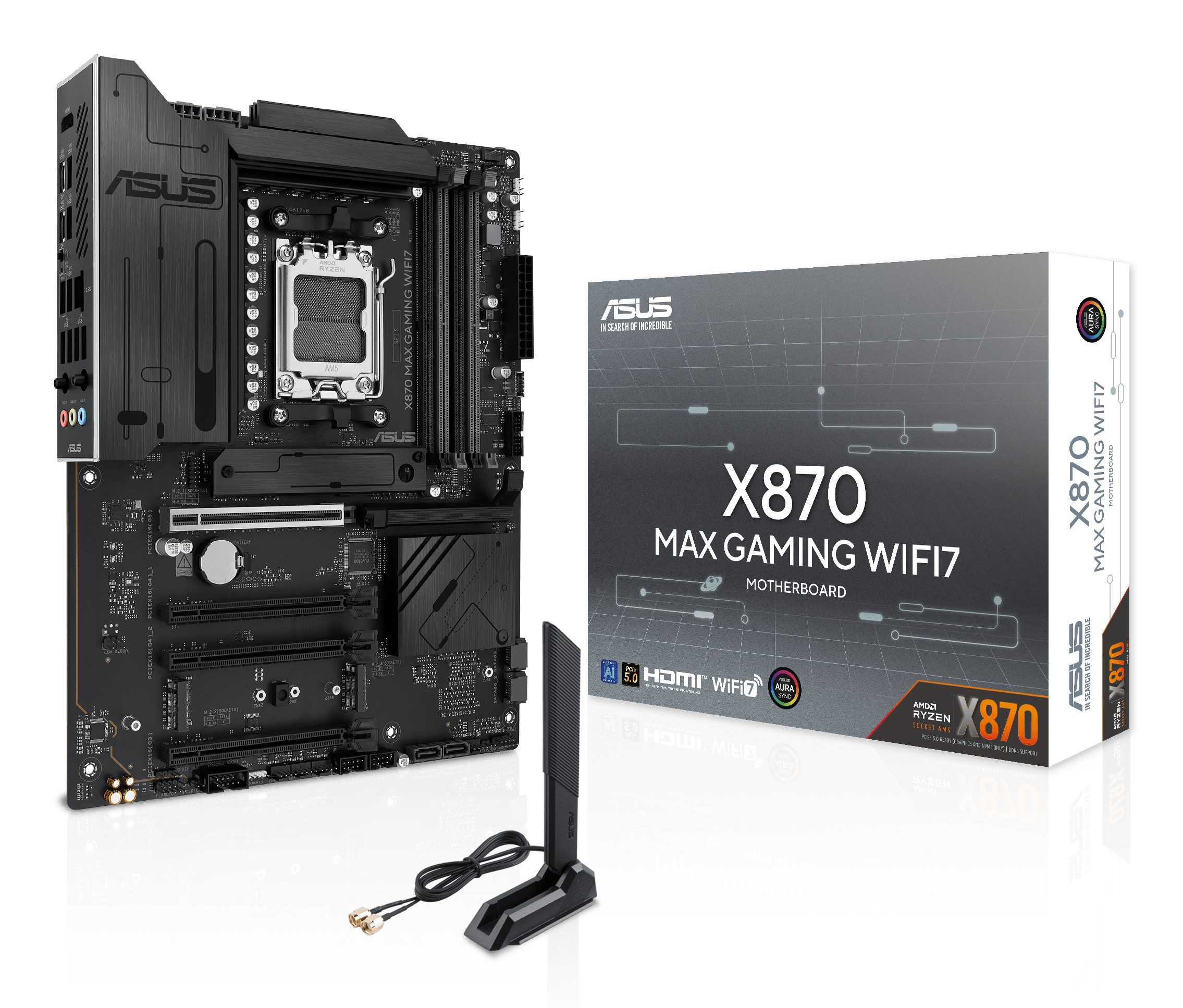 Scheda Madre ASUS X870 MAX Gaming WIFI7 ATX DDR5 Socket AM5 Scheda Madre ASUS X870 MAX Gaming WIFI7 ATX DDR5 Socket AM5