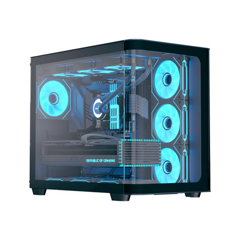 Case Aerocool P500C-G-BK-v1 Midi Tower Vetro Temperato Nero Case Aerocool P500C-G-BK-v1 Midi Tower Vetro Temperato Nero