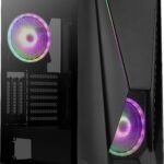 Case Aerocool Visor Midi-Tower LED RGB Nero