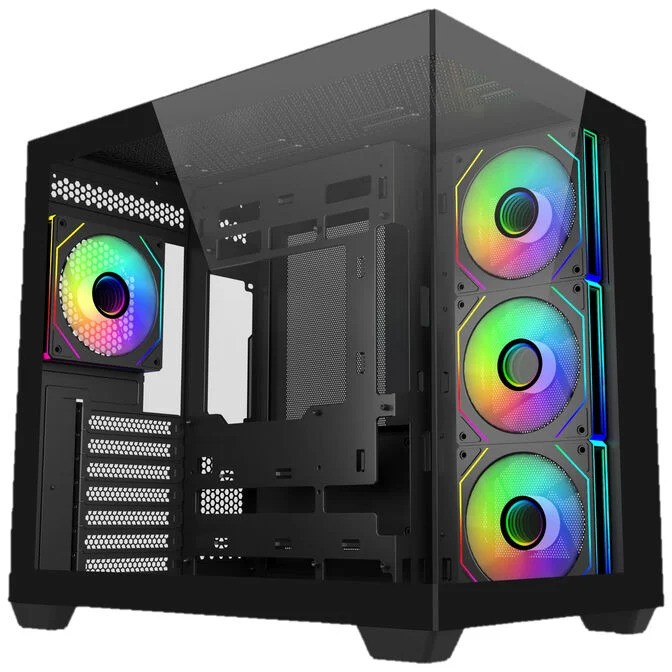 Case Cooler Master Elite 681 Midi Tower ATX RGB Vetro Temperato Nero Case Cooler Master Elite 681 Midi Tower ATX RGB Vetro Temperato Nero