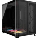 Case Corsair AIR 5400 LX-R LINK ARGB Midi Tower RGB Vetro temperato Nero