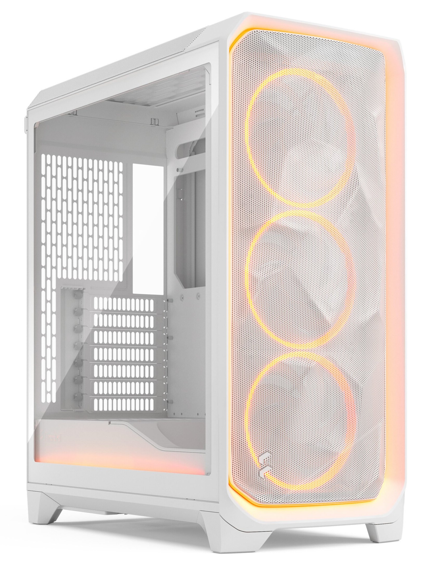 Case Fractal Design Meshify 3 Ambience Pro RGB Clear Tint White Midi Tower Case Fractal Design Meshify 3 Ambience Pro RGB Clear Tint White Midi Tower