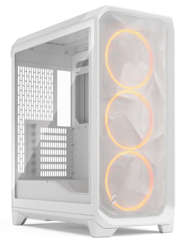 Case Fractal Design Meshify 3 RGB TG Clear Midi-Tower E-ATX Bianco
