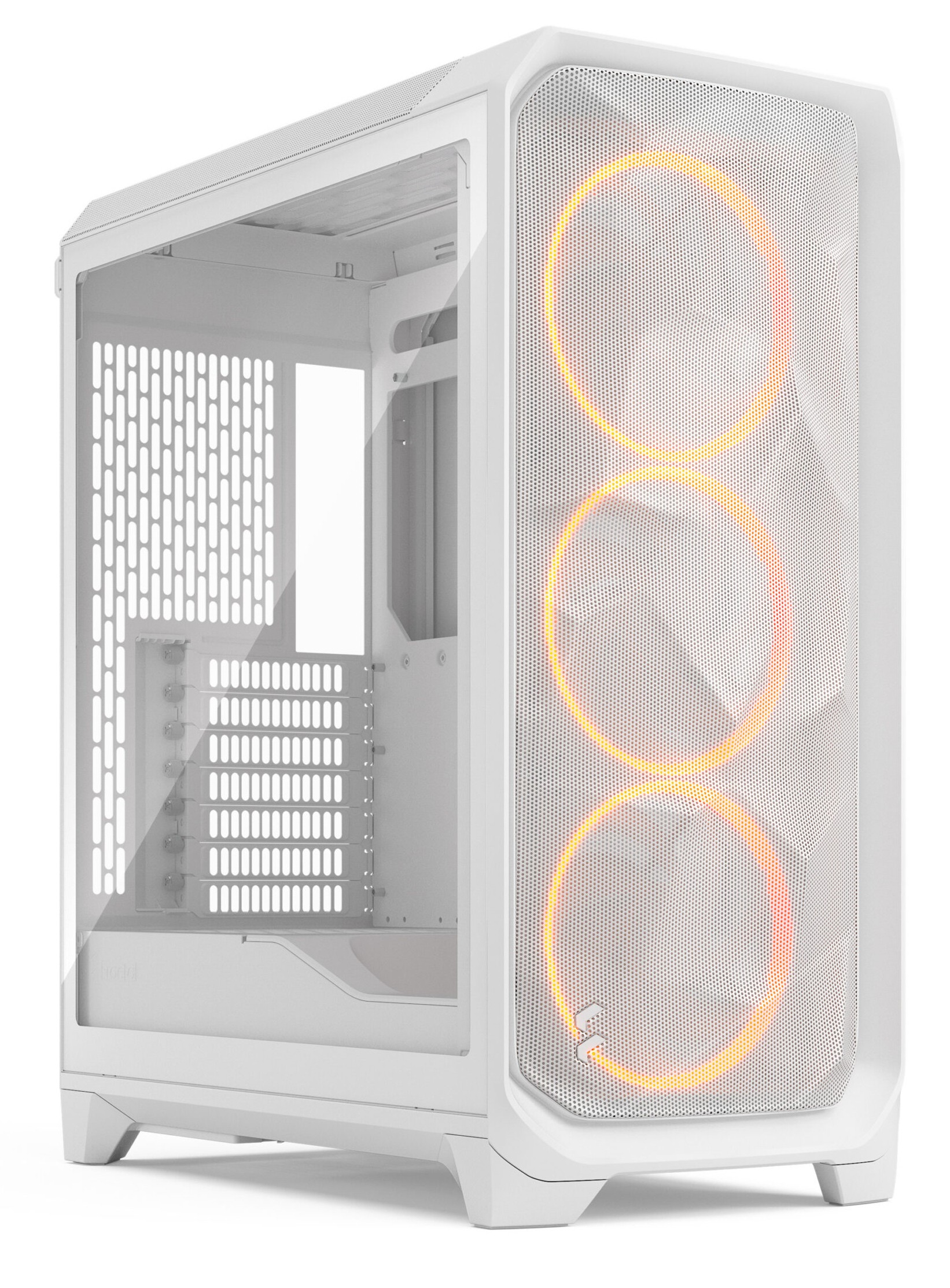 Case Fractal Design Meshify 3 RGB TG Clear Midi-Tower E-ATX Bianco Case Fractal Design Meshify 3 RGB TG Clear Midi-Tower E-ATX Bianco