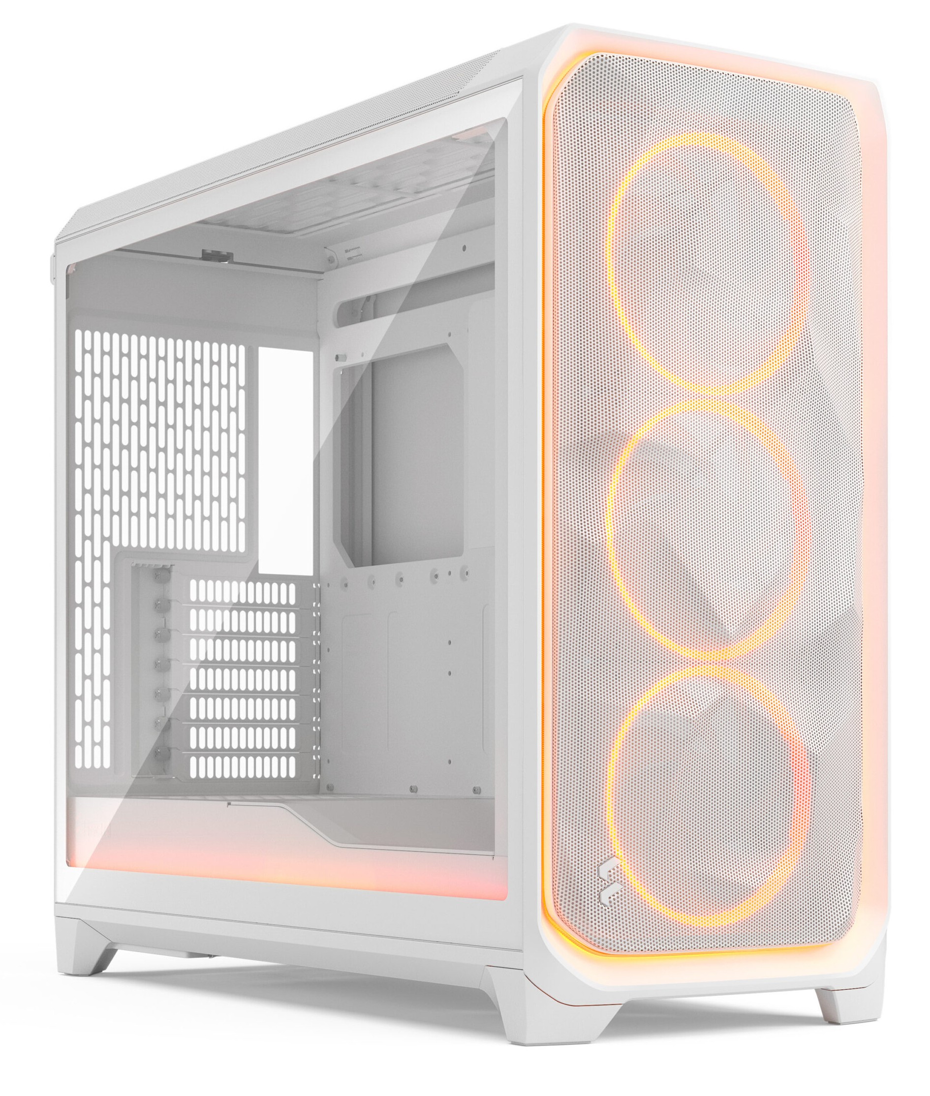 Case Fractal Design Meshify 3 XL Ambience Pro RGB Clear Tint White Big Tower Case Fractal Design Meshify 3 XL Ambience Pro RGB Clear Tint White Big Tower
