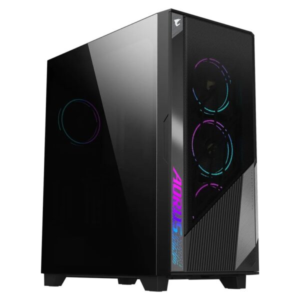Case Gigabyte GB-AC500G Midi-Tower RGB Vetro Temperato Nero
