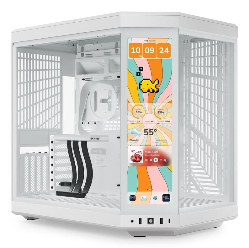 Case Hyte Y70 Touch Infinite Mifi Tower Vetro Temperato Bianco Case Hyte Y70 Touch Infinite Mifi Tower Vetro Temperato Bianco