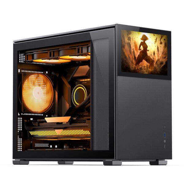 Case Jonsbo D31 Screen Micro-ATX Vetro Temperato Nero