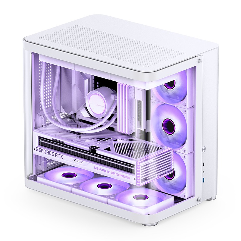 Case Jonsbo TK-2 2.0 Midi-Tower Vetro Temperato Bianco Case Jonsbo TK-2 2.0 Midi-Tower Vetro Temperato Bianco