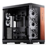 Case Jonsbo TK-4 Wood Mid-Tower ATX Vetro Temperato Nero