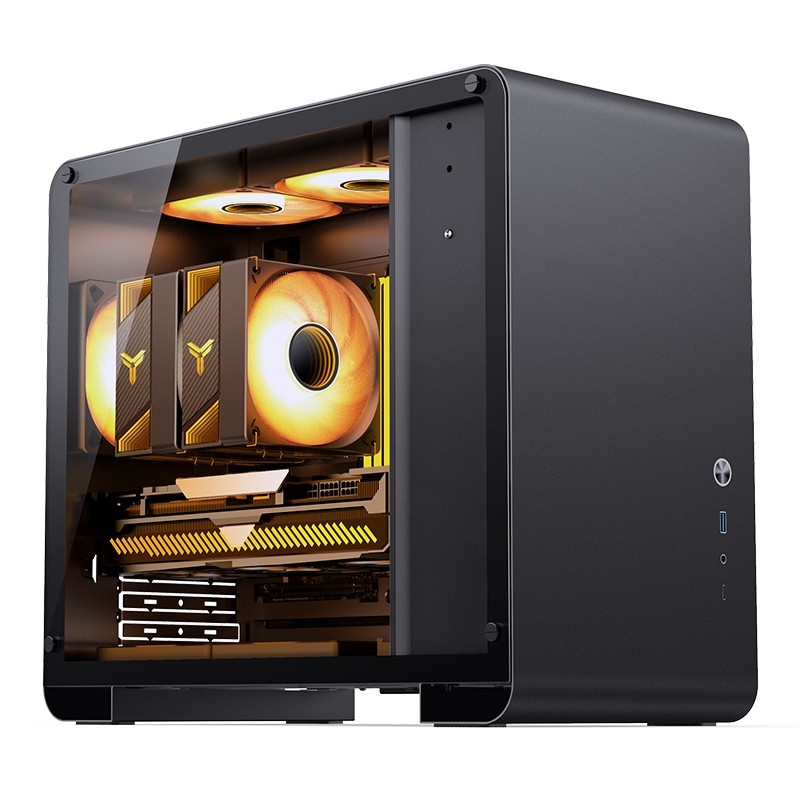 Case Jonsbo U4 Mini Micro-ATX Vetro Temperato Nero Case Jonsbo U4 Mini Micro-ATX Vetro Temperato Nero