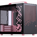 Case Jonsplus MATX Z20 Mini Tower Nero/Rosa