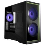 Case Lian Li Vector V150 Mini Tower mATX Vetro Temperato Specchio infinito Nero