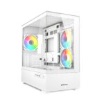 Case MK6 RGB White mATX Vetro Temperato Bianco