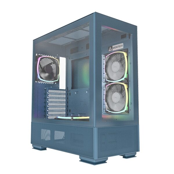 Case Montech SKY TWO Midi-Tower Blu