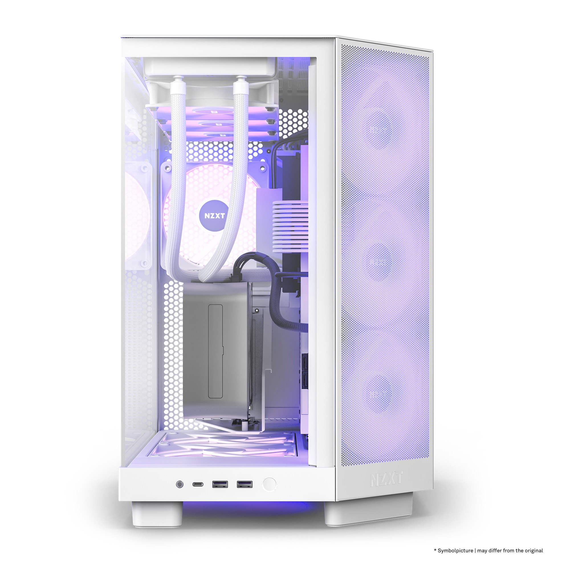 Case NZXT H6 Flow Midi-Tower Vetro Temperato RGB Bianco Case NZXT H6 Flow Midi-Tower Vetro Temperato RGB Bianco