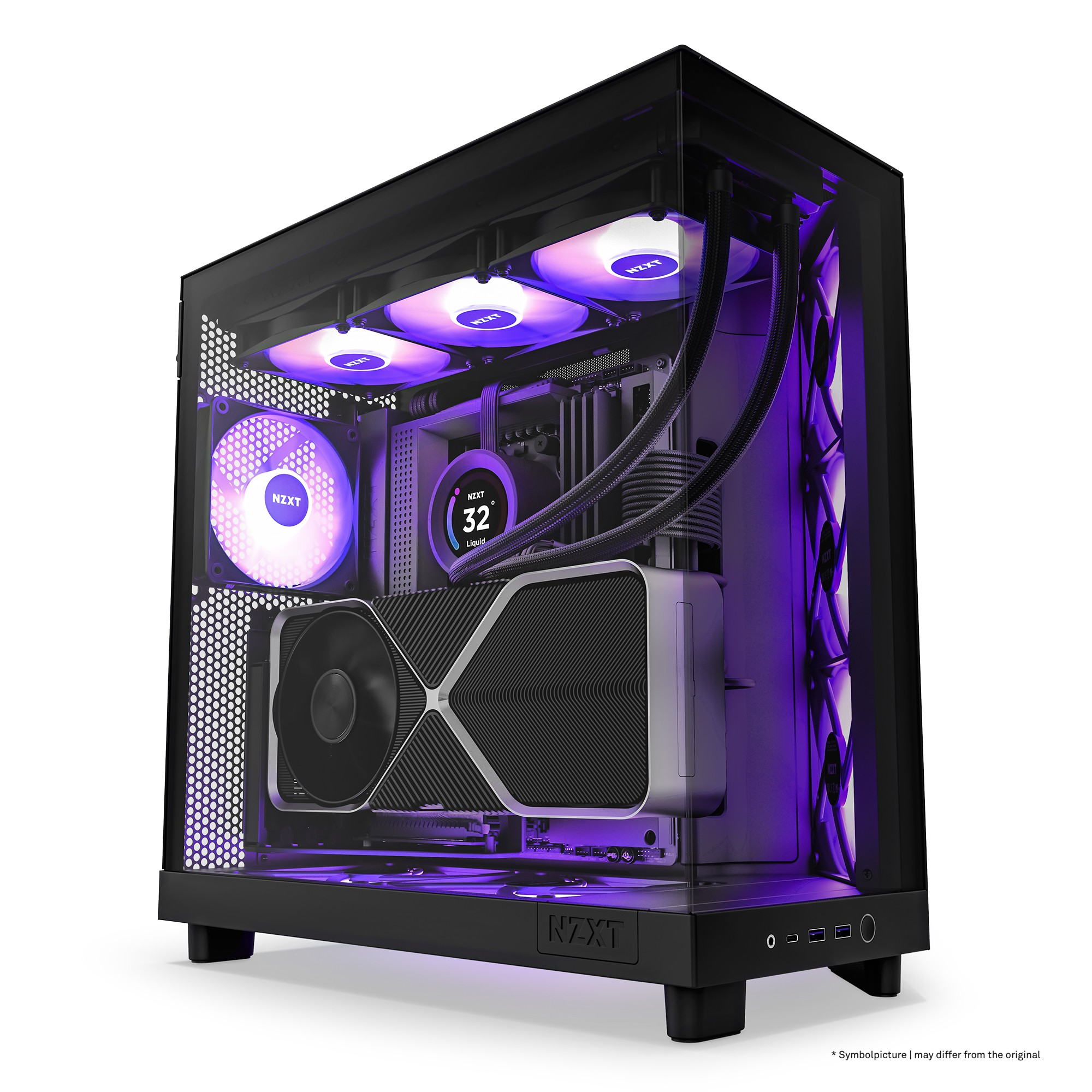 Case NZXT H6 Flow Midi-Tower Vetro Temperato RGB Nero Case NZXT H6 Flow Midi-Tower Vetro Temperato RGB Nero