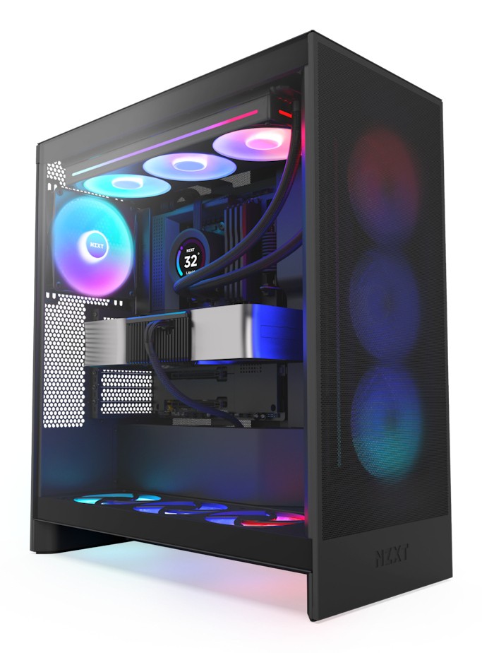 Case NZXT H7 Flow 2024 RGB Midi Tower Vetro Temperato Nero Case NZXT H7 Flow 2024 RGB Midi Tower Vetro Temperato Nero