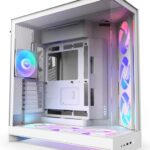 Case NZXT H9 Flow RGB+ Midi Tower ATX Vetro Temperato Bianco