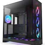 Case NZXT H9 Flow RGB+ Midi Tower ATX Vetro Temperato Nero