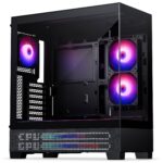 Case Phanteks XT View Matrix Midi Tower Vetro temperato Matrix LED Nero