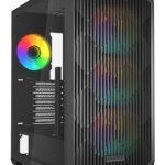 Case Sharkoon AK3 RGB Midi Tower Vetro Temperato Nero