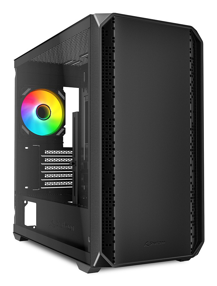 Case Sharkoon MK2 RGB Midi Tower Vetro Temperato Nero Case Sharkoon MK2 RGB Midi Tower Vetro Temperato Nero