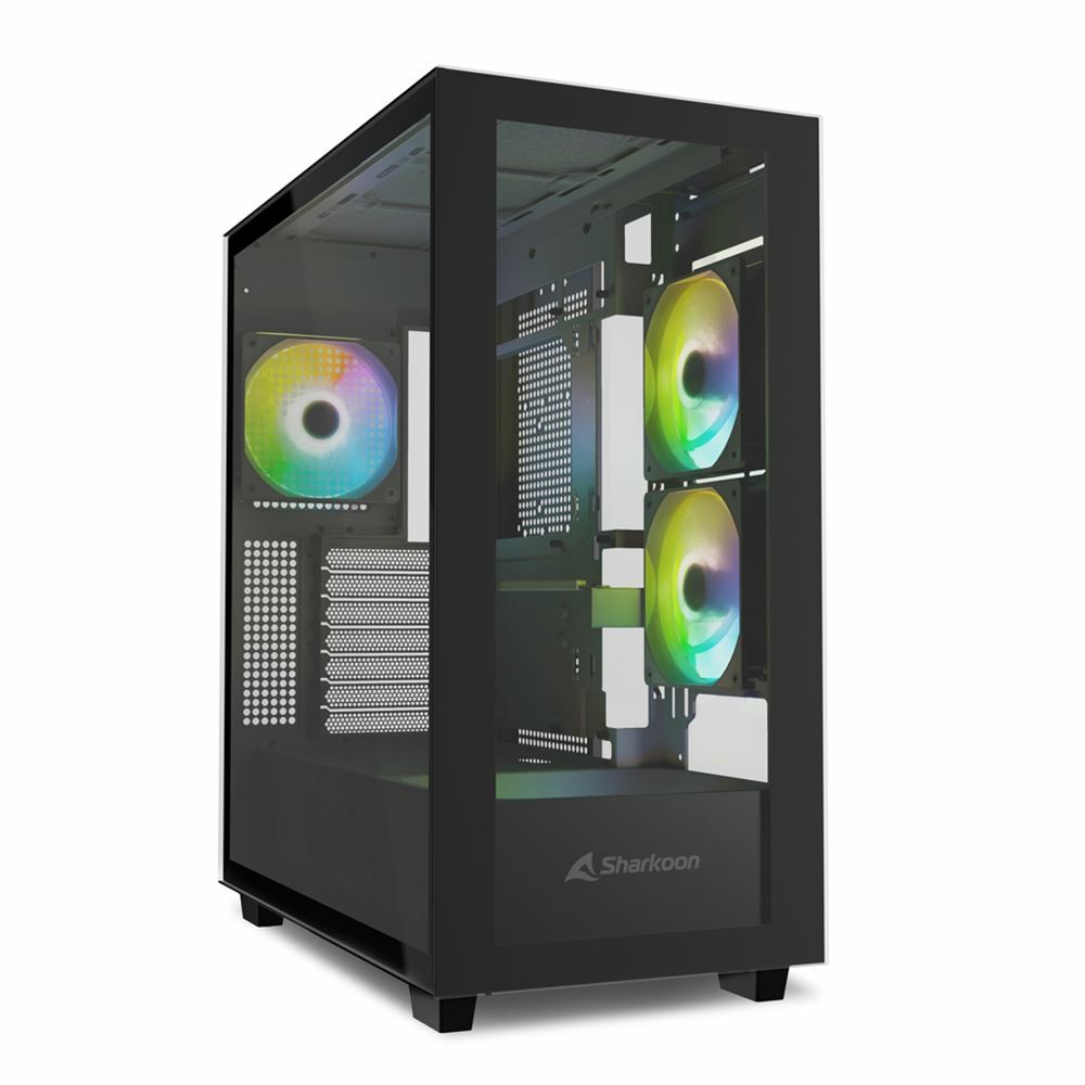 Case Sharkoon Rebel C60 Midi-Tower Vetro Temperato RGB Nero Case Sharkoon Rebel C60 Midi-Tower Vetro Temperato RGB Nero
