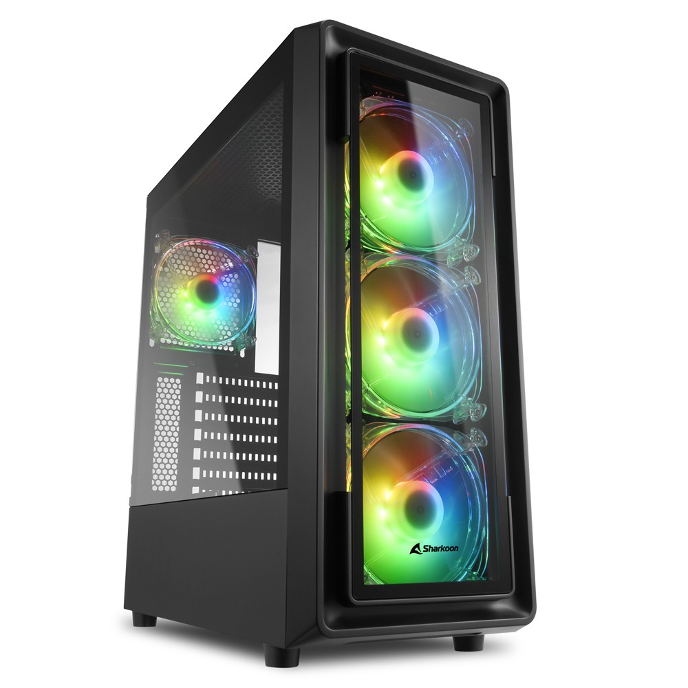 Case Sharkoon TK4 RGB vetro temperato Nero Case Sharkoon TK4 RGB vetro temperato Nero