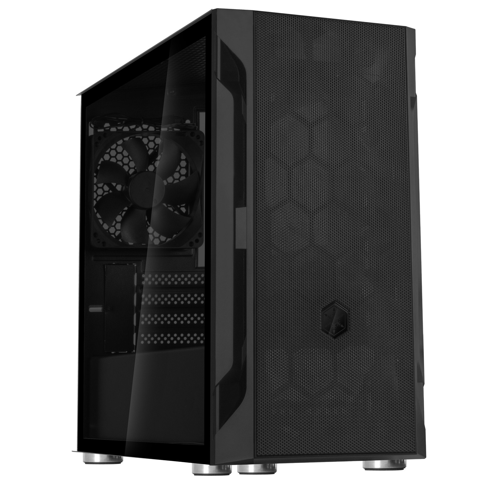 Case SilverStone Fara H1M Vetro Temperato Nero Case SilverStone Fara H1M Vetro Temperato Nero
