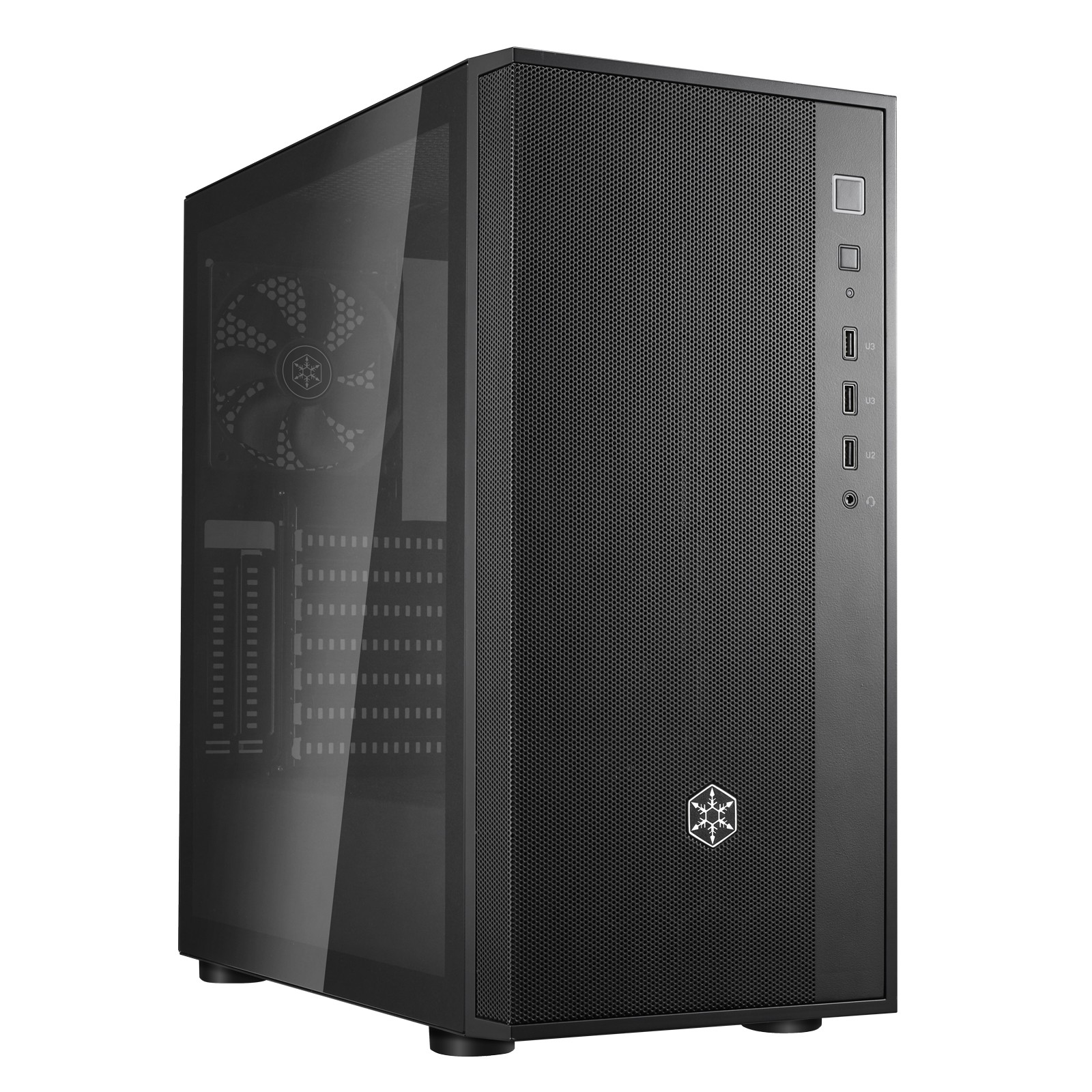 Case SilverStone FARA R1 V2 Midi-Tower Vetro Temperato Nero Case SilverStone FARA R1 V2 Midi-Tower Vetro Temperato Nero