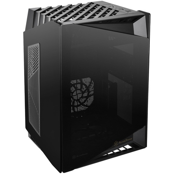 Case SilverStone SST-LD03B-AF Lucid Mini-ITX Vetro Temperato Nero