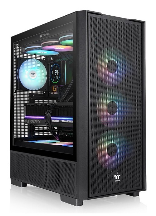 Case Thermaltake S380 TG ARGB Mid Tower ATX Vetro Temperato Nero