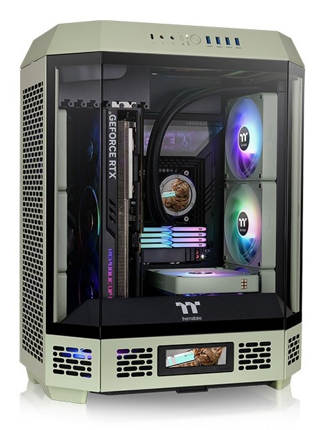 Case Thermaltake CA-1Z1-00MEWN-00 Midi Tower Verde chiaro Case Thermaltake CA-1Z1-00MEWN-00 Midi Tower Verde chiaro