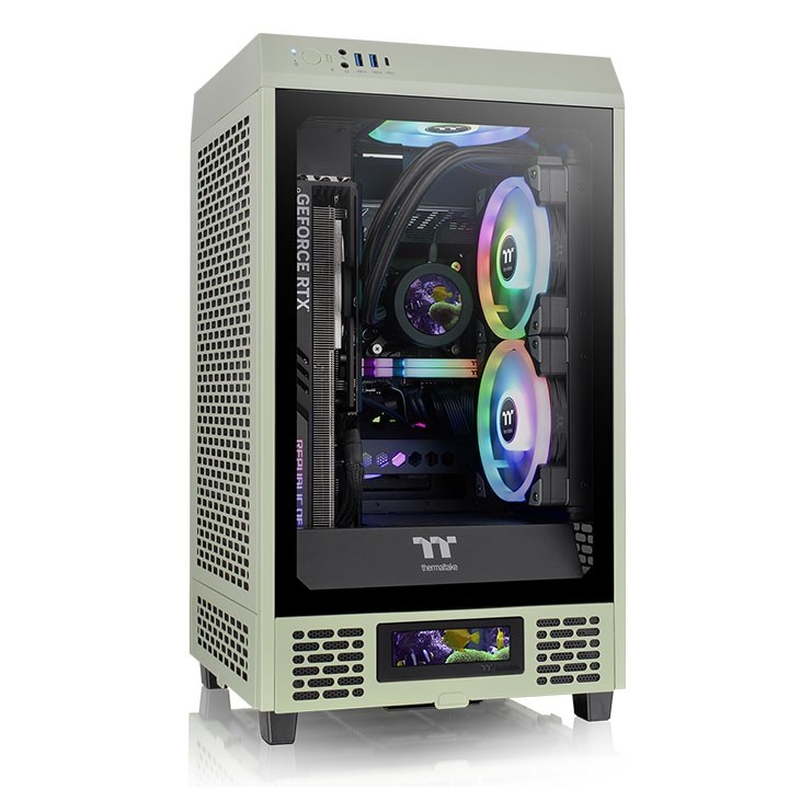 Case ThermalTake The Tower 200 Mini-Tower Vetro Temperato Verde Chiaro Case ThermalTake The Tower 200 Mini-Tower Vetro Temperato Verde Chiaro