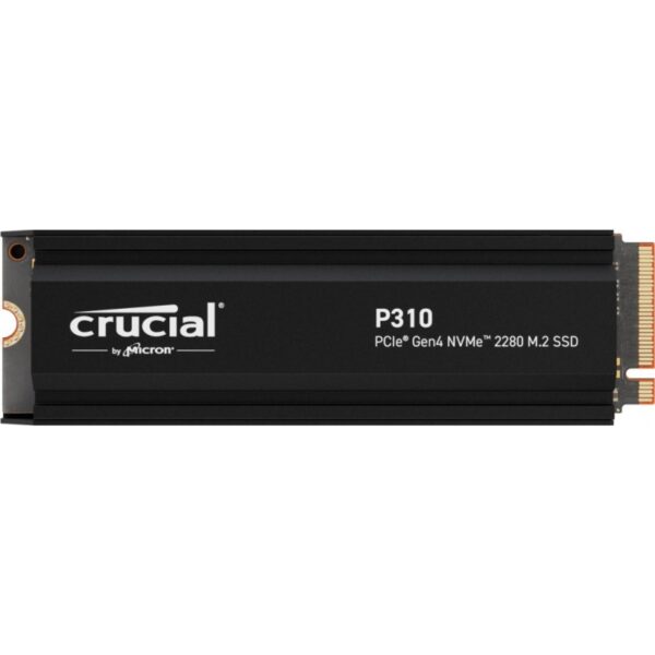 SSD Crucial P310 4TB M2 2280 M Key PCIe 4.0 x4 Dissipatore termico incluso