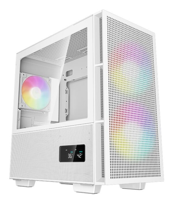 Case DeepCool R-CH360-WHAPE3D-G-1 computer case Micro Tower Bianco