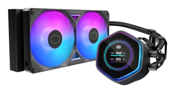 Dissipatore A Liquido Cooler Master MasterLiquid Atmos II 240 LCD ARGB Nero