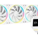 Dissipatore a Liquido DeepCool LM360 LCD RGB 360mm Bianco