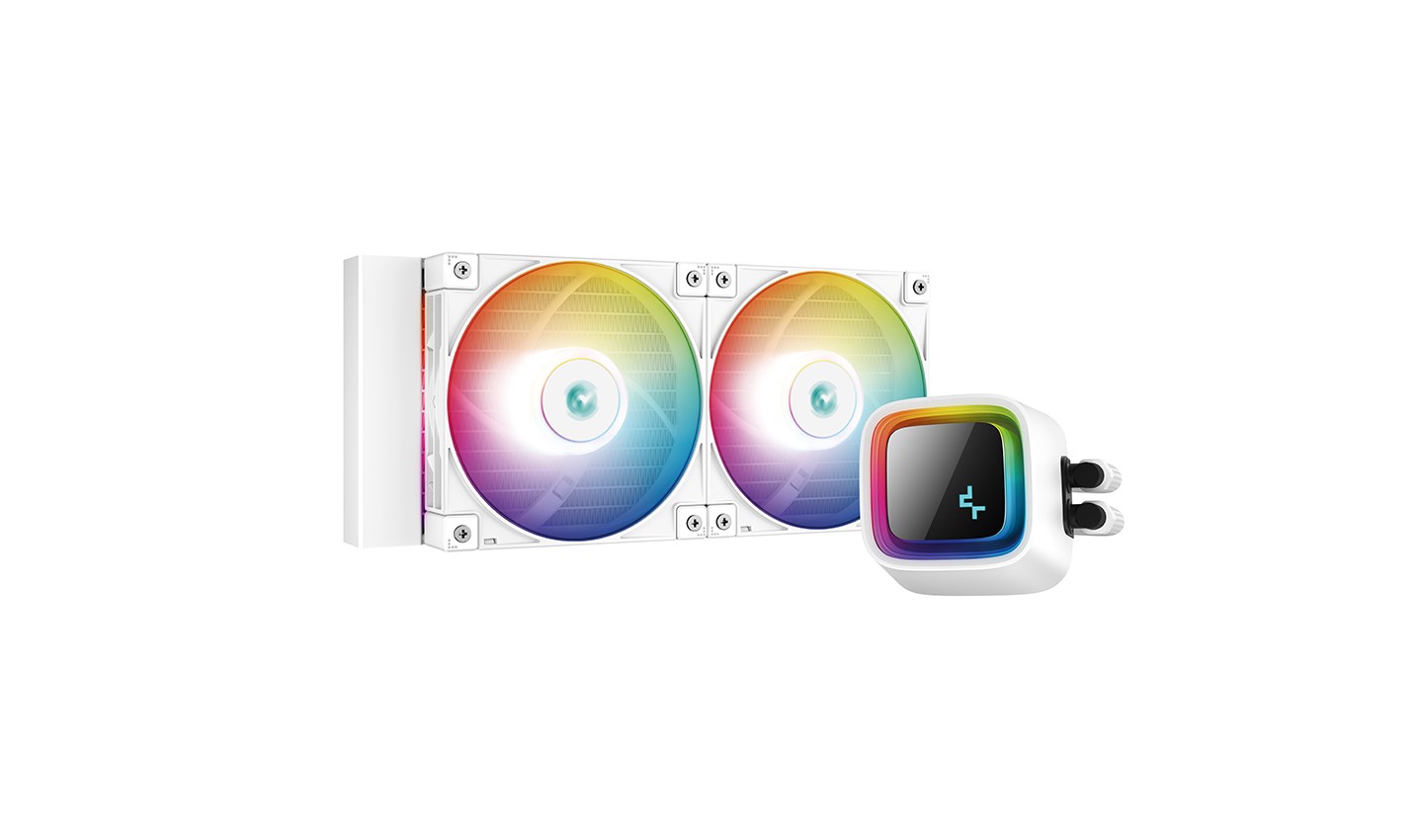 Dissipatore A Liquido DeepCool LS520 RGB 240mm Bianco Dissipatore A Liquido DeepCool LS520 RGB 240mm Bianco