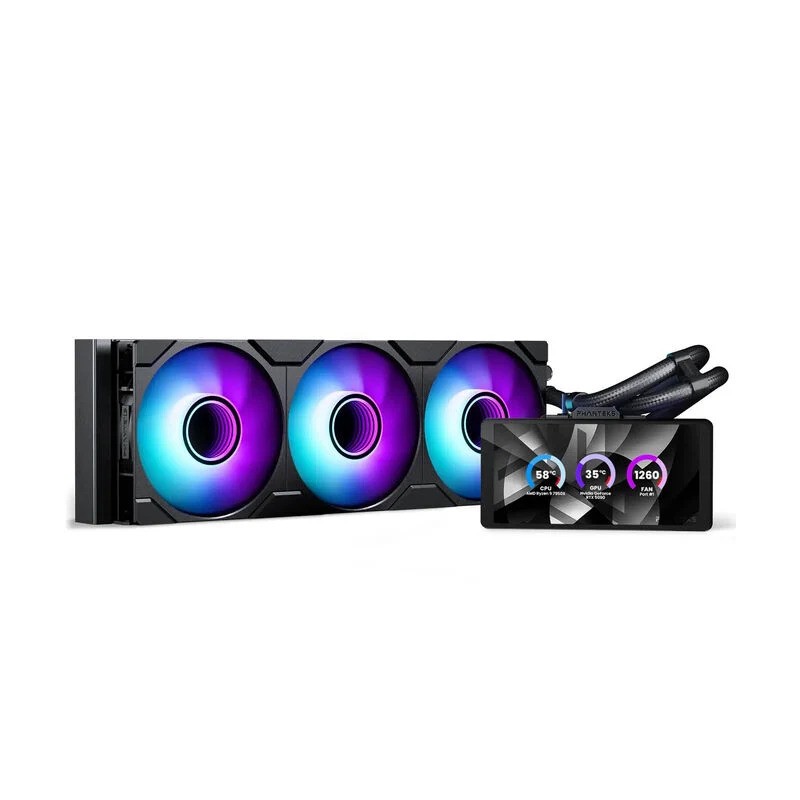 Dissipatore a Liquido Phanteks Glacier One 360M25 LCD 6" RGB 360mm Nero Dissipatore a Liquido Phanteks Glacier One 360M25 LCD 6" RGB 360mm Nero