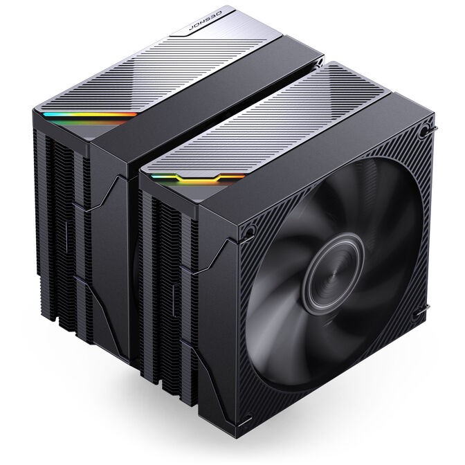 Dissipatore Ad Aria CPU Jonsbo CA90 Dual Tower 1x130mm 1x120mm PWM RGB Nero Dissipatore Ad Aria CPU Jonsbo CA90 Dual Tower 1x130mm 1x120mm PWM RGB Nero