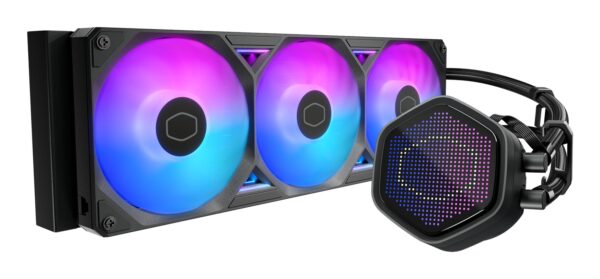 Dissipatore Cooler Master MasterLiquid Atmos II 360 Pixel LED Black Processore Kit di raffreddamento a liquido 12 cm Nero