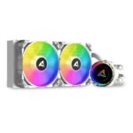 Dissipatore A Liquido Sharkoon S80 RGB AIO 240 mm Bianco